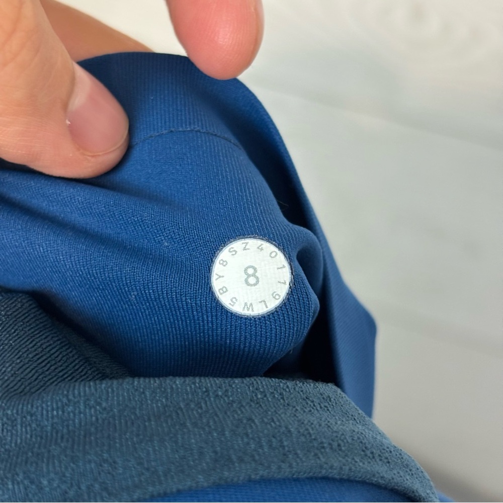 Lululemon Time To Sweat Tights Deep Marine Size 8 - Picture 11 of 11